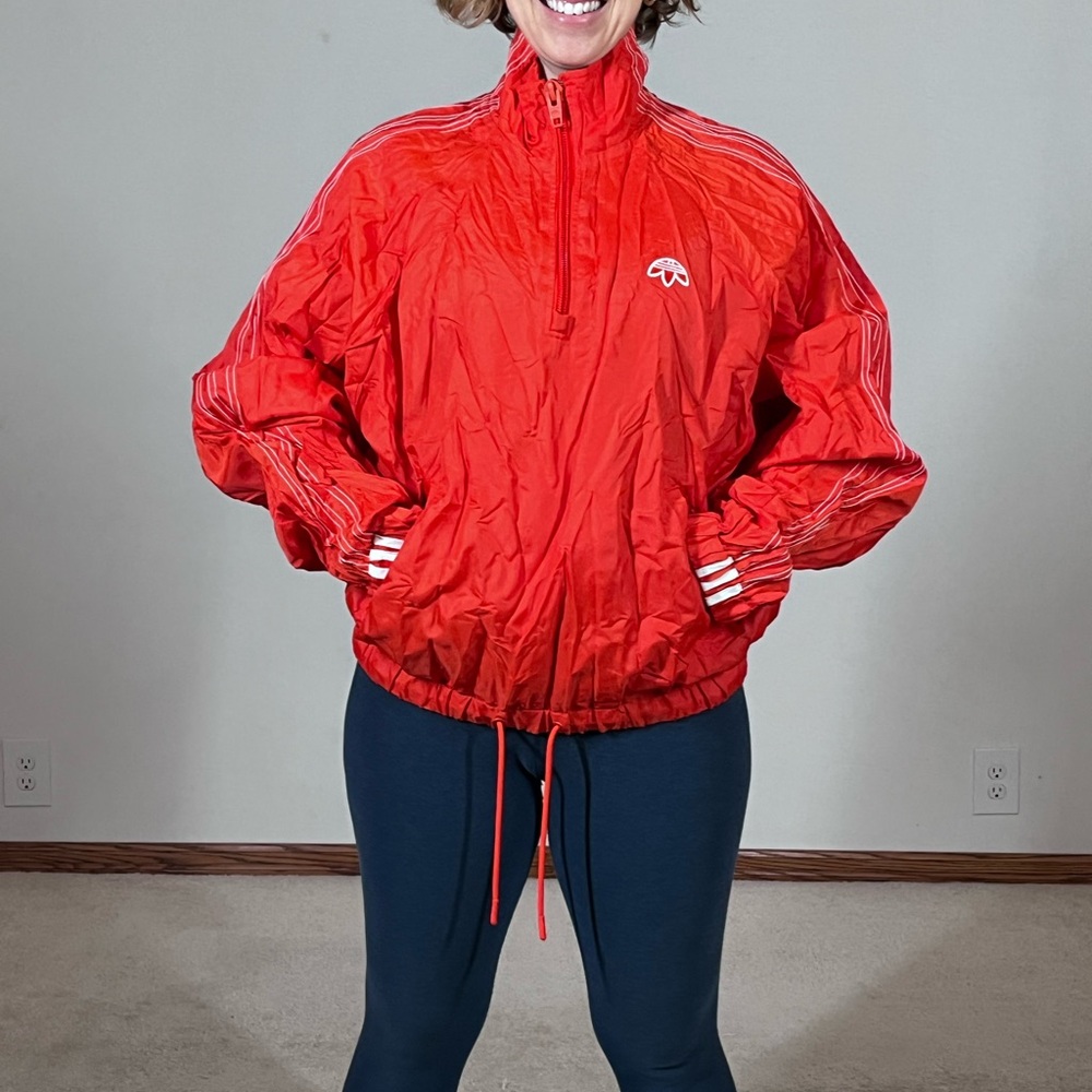 adidas Red Bomber Jacket for Women
